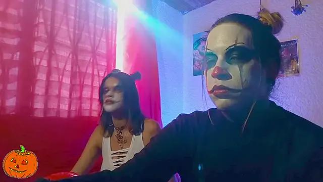 StripChat Couple_Moth666 is Freechat Couple_Moth666 — What great Happy Halloween makeup