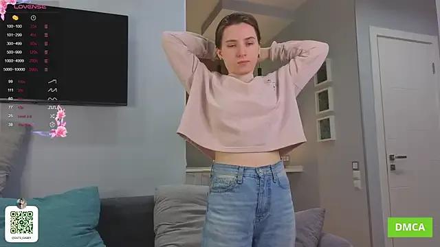 DonnaBurkee — put on nipple clamps and play with boobs