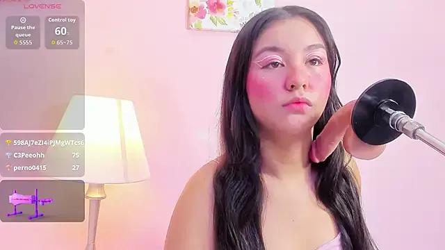 StripChat mia_celezte is Freechat mia_celezte — saliva in boobs